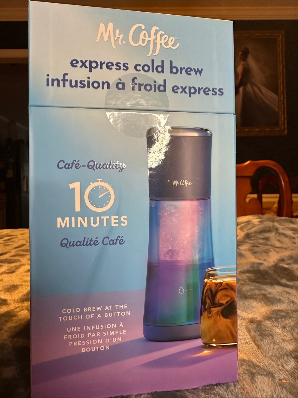 Mr. Coffee Express Cold Brew Maker - Iridescent Blue